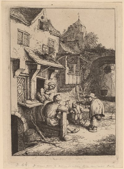 Pukkelrygget spelemann av Adriaen van Ostade
