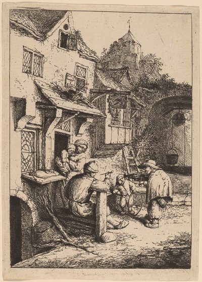 Pukkelrygget spelemann av Adriaen van Ostade
