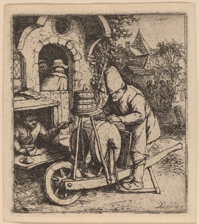 Knivsliper av Adriaen van Ostade