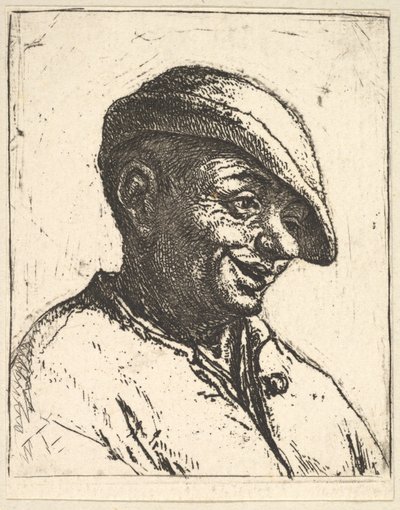 Leende bonde av Adriaen van Ostade