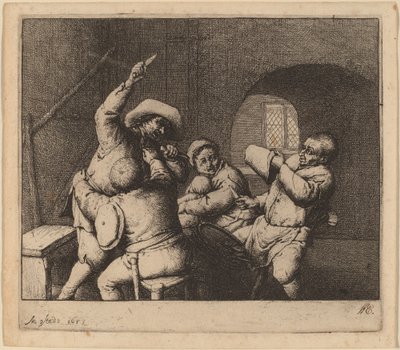 Bondestrid av Adriaen van Ostade