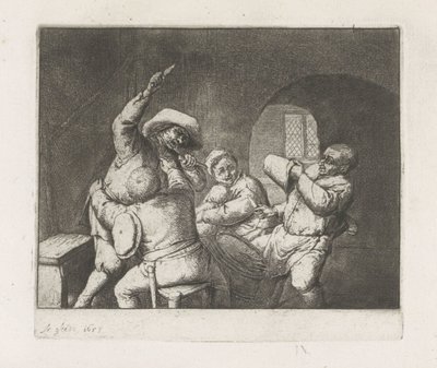 Kranglende kortspillere av Adriaen van Ostade