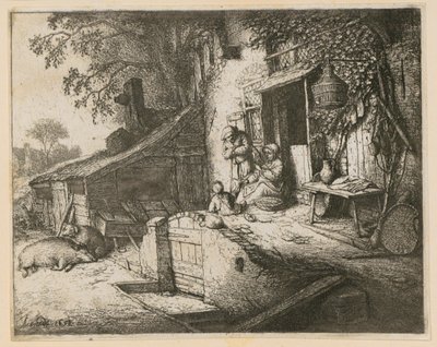 Spinnerske av Adriaen van Ostade