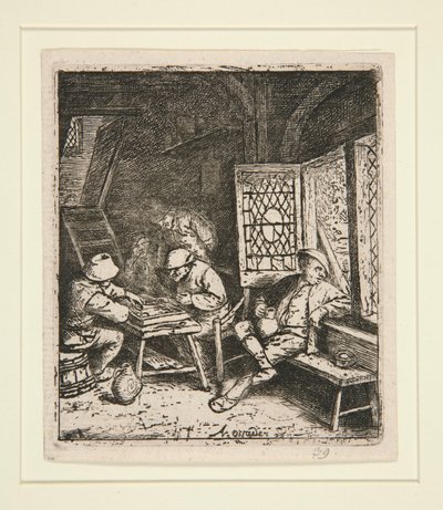 Backgammon-spillerne av Adriaen van Ostade