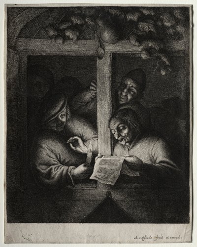 The Carol Singers av Adriaen van Ostade