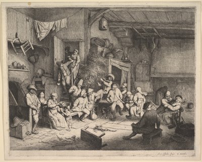 Dansen på vertshuset av Adriaen van Ostade