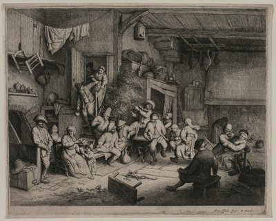 Dansen i vertshuset av Adriaen van Ostade