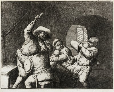 Bøndenes krangel av Adriaen van Ostade