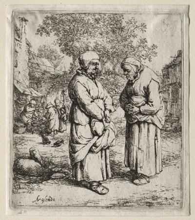 The Two Gossips av Adriaen van Ostade