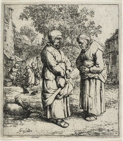 The Two Gossips av Adriaen van Ostade
