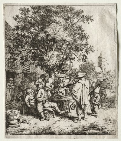 Spelemannen og sløyfegutten av Adriaen van Ostade