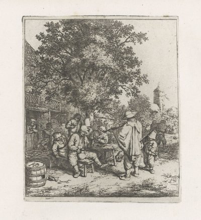 To musikere med drikkeselskap av Adriaen van Ostade