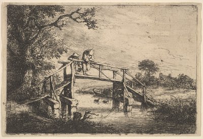 To fiskere på en bro, 1647. av Adriaen van Ostade