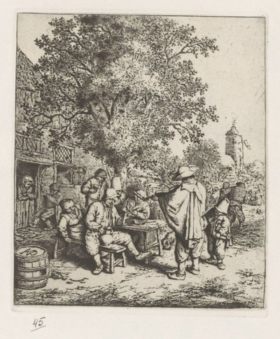 Spelemann og en ung liresvender av Adriaen van Ostade