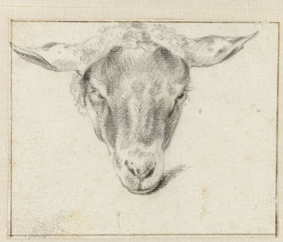 Sauehode, forfra av Adriaen van de Velde (attributed to)