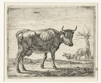 Tre kyr Forskjellige dyr (serietittel) av Adriaen van de Velde
