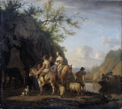 Ferje av Adriaen van de Velde