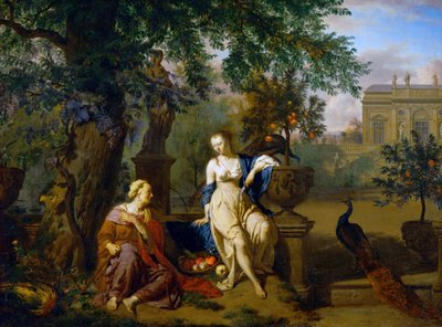 Tysk: Vertumnus und Pomona Vertumnus og Pomona av Adriaen van de Velde