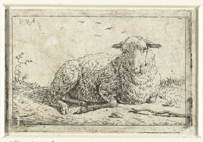 liggende sauer av Adriaen van de Velde