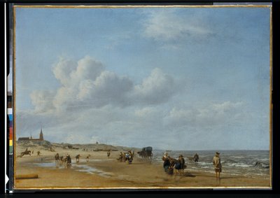 Stranden i Scheveningen av Adriaen van de Velde