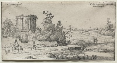 Veien ved det lille runde tempelet. av Adriaen van de Velde