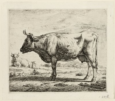 To kyr og en sau av Adriaen van de Velde