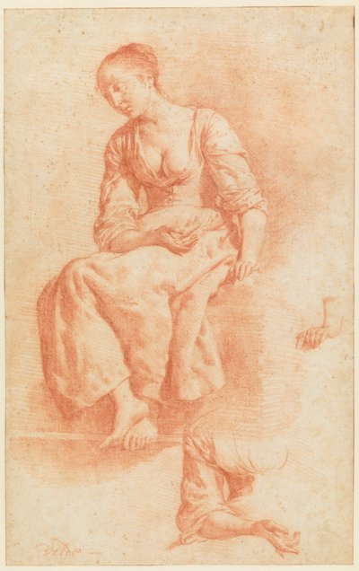 Sittende jente av Adriaen van de Velde
