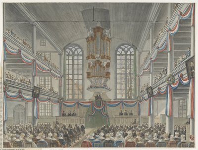 Feiring av 200-årsjubileet til Seminary of Remonstrants, 1834 av Adrianus Gerardus van Schoone