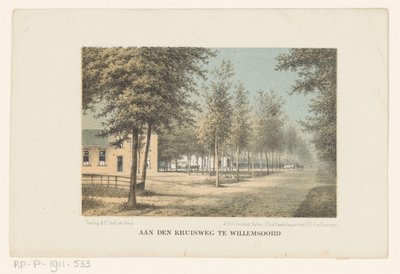 Ansikt i Willemsoord Ved Kruisweg i Willemsoord (tittel på objekt) av Adrianus Hidde Heremiet Voorhorst