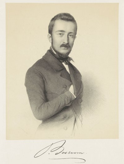 Portrett av Johannes Bosboom av Adrianus Johannes Ehnle