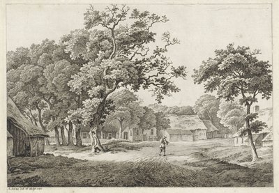 utsikt over landsbyen av Adrianus Serné