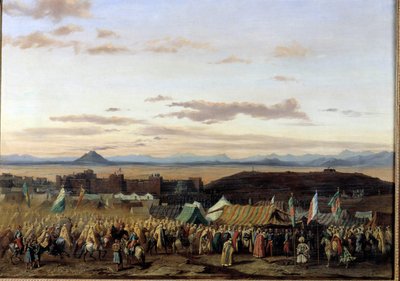 Fangen av Setif i Algerie av troppene til hertugen av Orleans Maleri av Adrien Dauzats (1804-1868) 1839 Orleans, Museum of Fine Arts av Adrien Dauzats