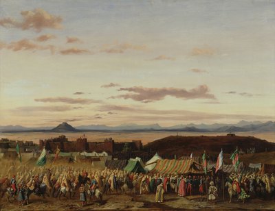 Inntaket av Setif under erobringen av Algerie, 21. oktober 1839, 1844 av Adrien Dauzats