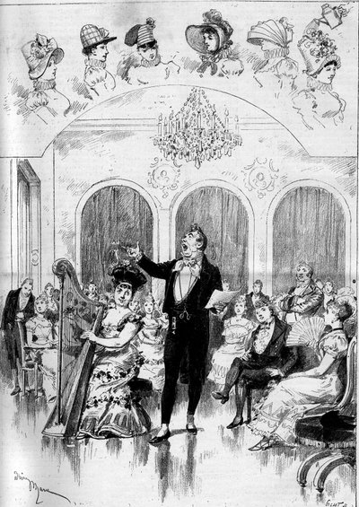 Fremføring av en opera: "" Janot"" på en musikk av Charles Lecocq (1832-1918) og en libretto av Ludovic Halevy (1834-1908) og Henri (Henry) Meilhac (1831-1897) med Marie Desclauzas (1840-1912) ) (Alexina), Alfred Jolly (18.. -1891) (Chateauminet), Jeane Gr av Adrien Emmanuel Marie