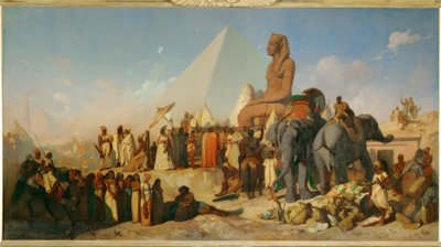 Cambyses og Psammetich av Jean Adrien Guignet