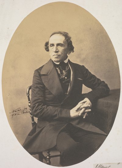 Portrett av Giacomo Meyerbeer (1791-1864) av Adrien Tournachon