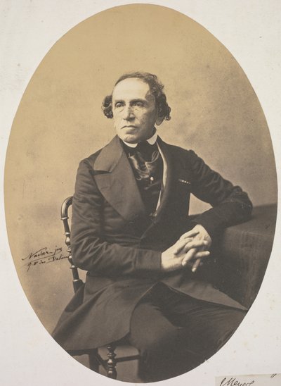 Portrett av Giacomo Meyerbeer 1791-1864, 1857. av Adrien Tournachon