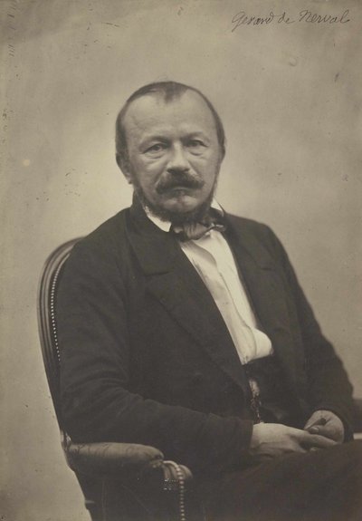 Portrett av Gerard de Nerval 1808-1855, 1854. av Adrien Tournachon