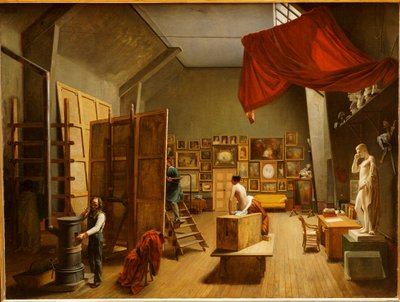 Studiointeriøret til Abel de Pujol av Adrienne Marie Louise Grandpierre Deverzy