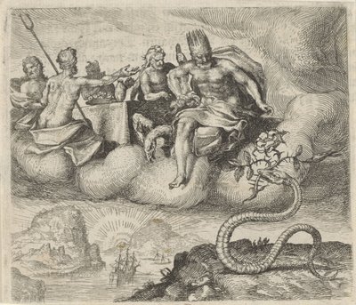 Fabel om Jupiter og slangen av Egidius  Sadeler (II)