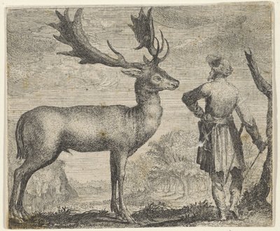 Fabel om elgen og mennesket av Egidius  Sadeler (II)