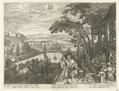 Kan Maivs (tittel på objekt) De tolv månedene (serietittel) av Egidius  Sadeler (II)