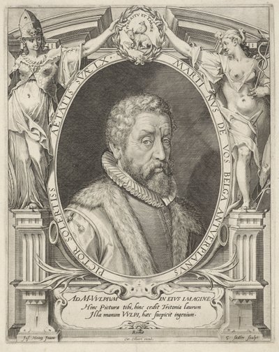 Portrett av Maerten de Vos i en alder av 60 av Egidius  Sadeler (II)