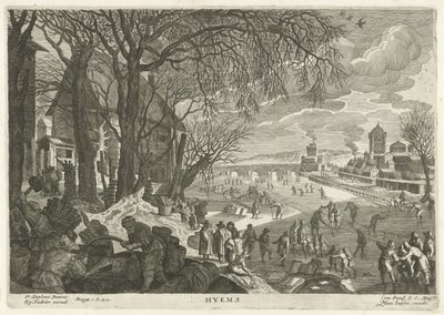 Vinter Hymens (tittel på objekt) The Four Seasons (serietittel) av Egidius  Sadeler (II)