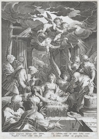 Fødsel, 1588. av Aegidius Sadeler II