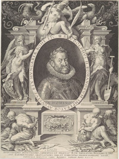 Portrett av Rudolph II, 1603. av Aegidius Sadeler II