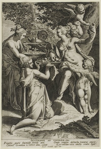 Venus mottar gaver av Aegidius Sadeler II