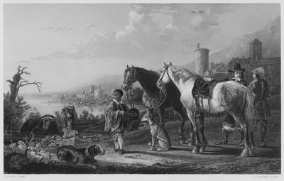 The Negro-Page, fra bildet i Royal Collection (gravering) av Aelbert (after) Cuyp