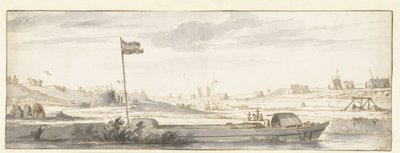 Gravingen av Mallegat utenfor Dordrecht, 1648 av Aelbert Cuyp (attributed to)