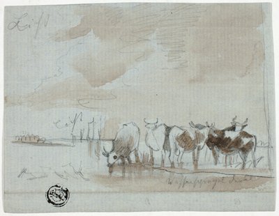 Storfe i vann av Aelbert Cuyp